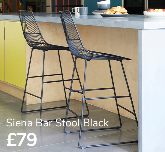 Siena Bar Stool Black